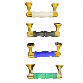 Puxador para Latinha Modelo Fone Haste Dourada -10 peças