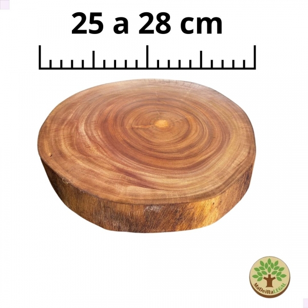 Tábua Madeira Mogno Africano Multiuso de 25 a 28 cm