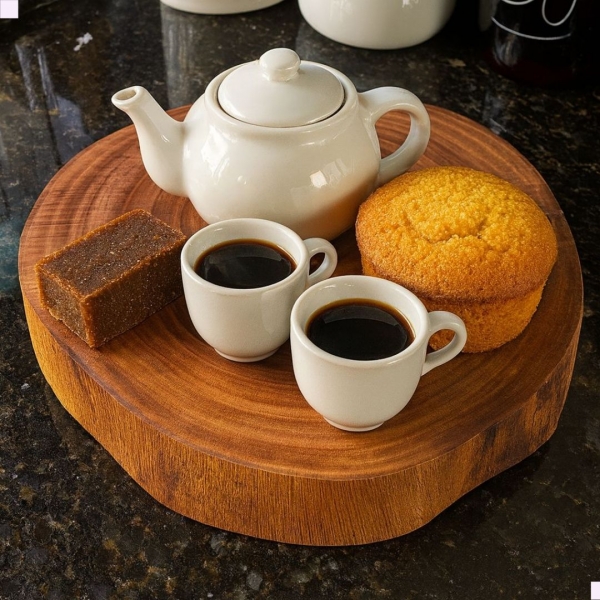 Tábua Madeira Mogno Africano Multiuso de 25 a 28 cm