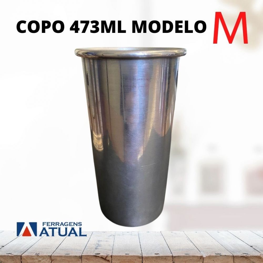 Copo de Alumínio  p/ Latinha de 473 ml MODELO M