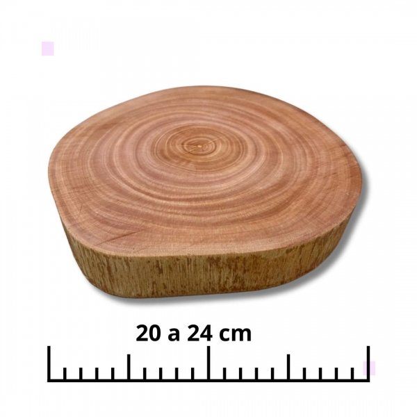 Tábua de Mogno Africano Para Frios Carnes doces e bolos 20 a 24 cm