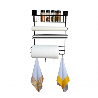 Porta Temp Rolo Papel Toalha Filme Alumínio Pano de Prato