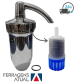 Copo Filtro Abs Torneira Cozinha Pia Refil Carvão Ativado