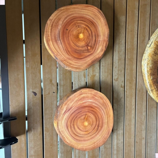 Tábua Madeira Mogno Africano Multiuso de 25 a 28 cm