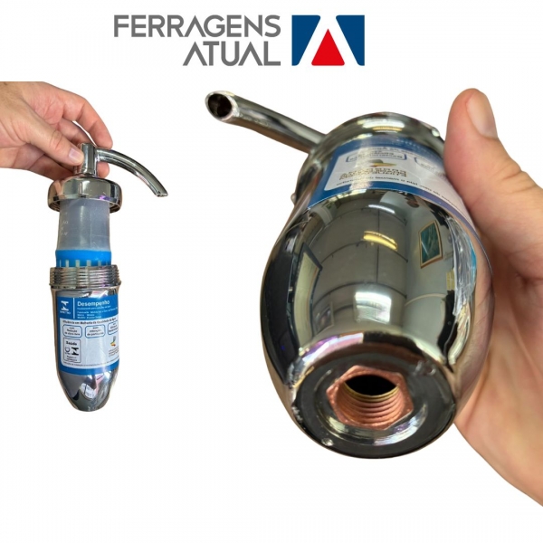 Copo Filtro Abs Torneira Cozinha Pia Refil Carvão Ativado