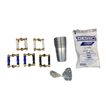 Kit para caneca de latinha com copo 350+puxador fone dourado