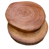 Tábua de Mogno Africano Para Frios Carnes doces e bolos 20 a 24 cm