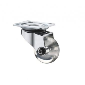 Rodízio Placa Italy 35mm Roda Transparente