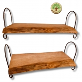 Bandeja Buffet de Servir c/ 50cm Mogno Africano