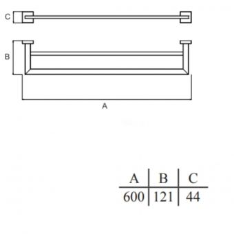 Porta Toalha Duplo Eterna