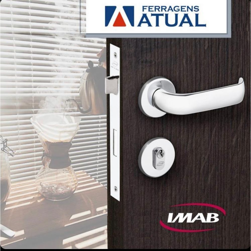 FECHADURA IMAB DUNA EXTERNA CROMADA CX 40MM COD: 16258