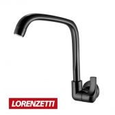 Torneira para Cozinha Fitt Lorenzetti Preta Parede F61