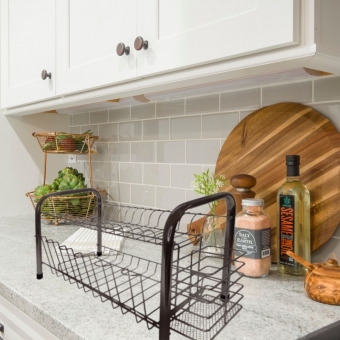 Escorredor Duplo de Pratos e Talheres Gourmet Preto em Aço